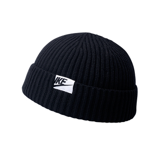 毛线帽男女士秋冬薄款冷帽潮牌瓜皮帽雅痞流氓嘻哈针织帽冬天帽子