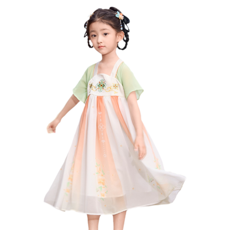 巴拉巴拉女童汉服连衣裙国风裙子
