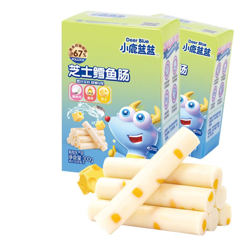 小鹿蓝蓝鳕鱼肠原味芝士味香肠