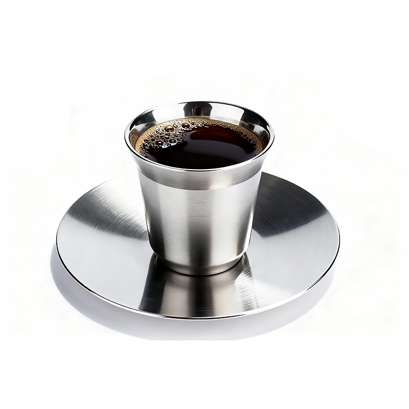 美式咖啡杯套装胶囊户外随手小水杯304不锈钢ins风复古办公室双层