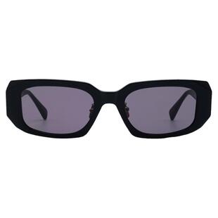 WHATEVER ASIA 时尚墨镜独特W镜腿长方形太阳眼镜女Deborah