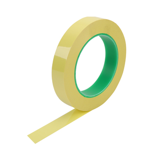 变压器绝缘胶带浅黄色玛拉胶带PET耐高温耐热无痕电气高频变压器马达线圈麦拉火牛矽胶复合双层黄色高温胶带