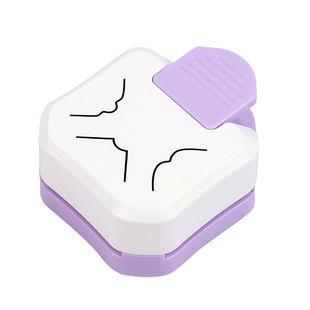 花式美角器手工DIY三合一圆角器纸张多功能切角机手动切纸圆角机PVC切角器便携式家用小型切纸刀迷你切圆角机