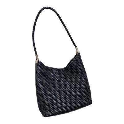 小众女包时尚休闲托特包手工编织包女腋下包子母包大包单肩包7088