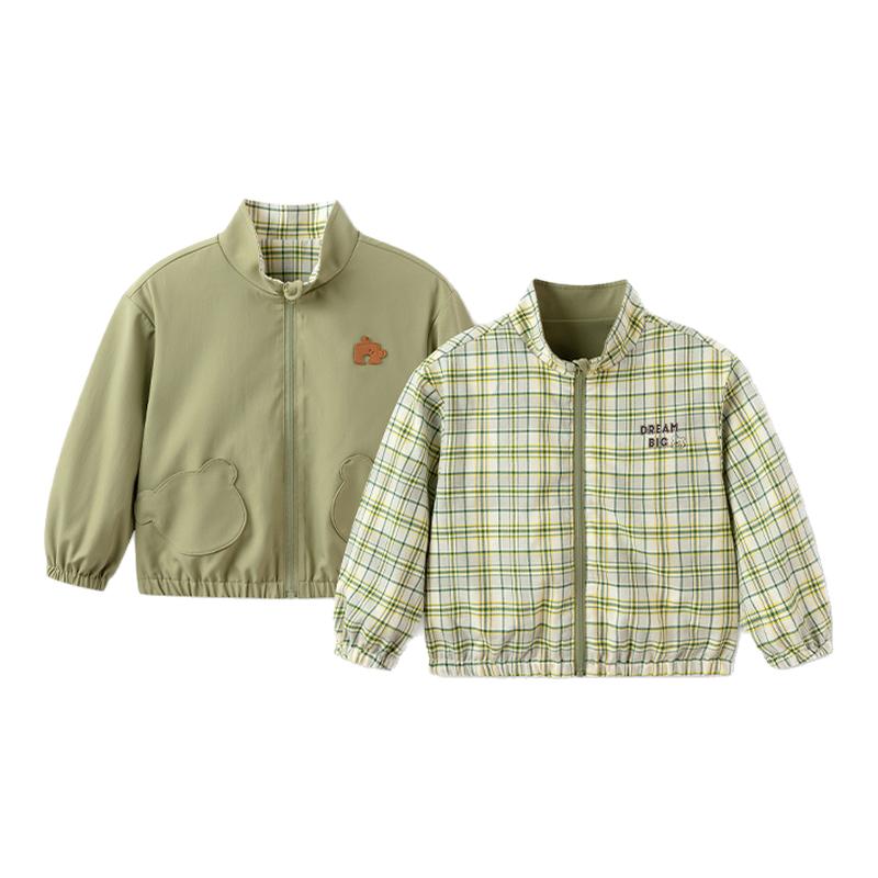 巴拉男童外套小童宝宝棒球服