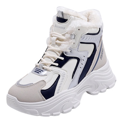 冬季加绒加厚保暖雪地靴厚底棉鞋