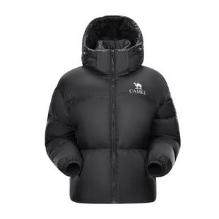 骆驼女装短款羽绒服2025冬季新款加厚保暖防风连帽羽绒外套面包服