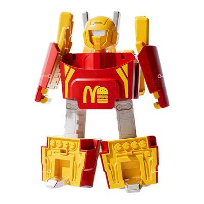 麦乐堡变形玩具男孩汉堡机器人