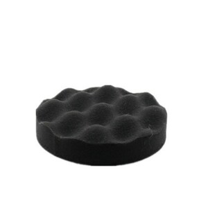 汽车打蜡绵5寸6寸海绵盘细棉进口棉耐用气动机专用自粘封釉盘波浪