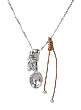 个性独特甜酷风金属小勺子项链