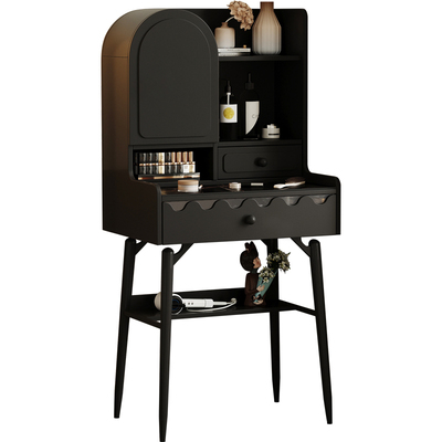 法式复古梳妆台收纳柜一体