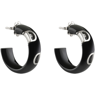 DAMIANI/玳美雅 经典D系列18K金陶瓷钻石耳环