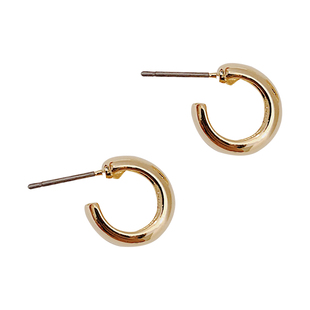 韩国东大门小众简约耳饰半金属迷你圆环耳环百搭时尚气质ins耳钉