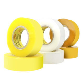 壹品骄高粘宽4.5cm加宽6cm透明胶带米黄快递胶纸封口胶布打包胶条大号封箱带警示语加厚4cm