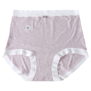 孕妇大码内裤200斤高腰托腹全孕期10A桑蚕丝抑菌加长档三角裤