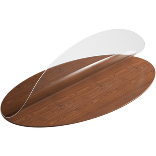 2026新款椭圆形餐桌垫防水防油防烫免洗pvc透明桌垫茶几桌布定制