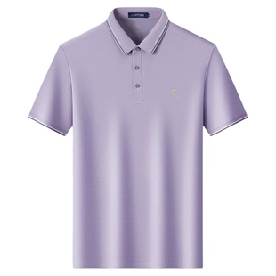 [桑蚕丝]梦特娇2026新款夏季男士短袖Polo衫商务休闲翻领T恤上衣Z