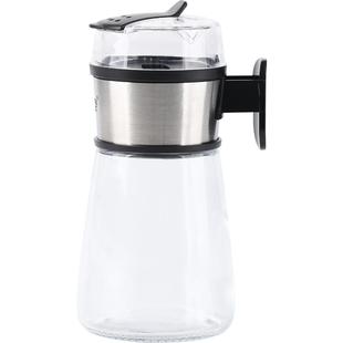 德国plazotta按压控盐瓶定量盐罐调味罐家用撒盐器玻璃调料盒计量