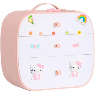 儿童头饰卡子收纳盒女孩公主宝宝梳妆整理可爱橡皮筋绳发夹首饰盒