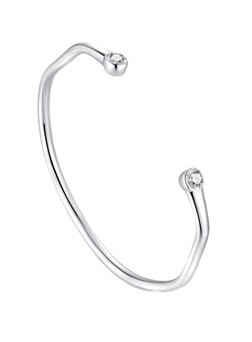 极光以南原创纯银开口手镯女素圈