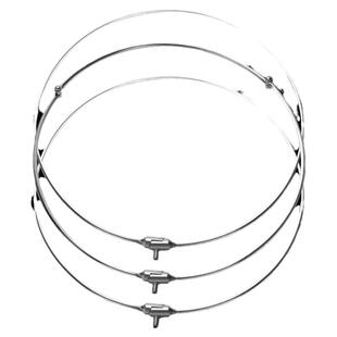 可折叠不锈钢实心空心抄网头抓鱼网头一体抄网圈大物网兜螺丝8mm