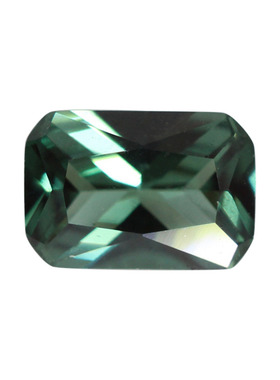 长方形倒角152#绿尖晶石裸石钻 小八角合成宝石镶嵌戒指主石配件