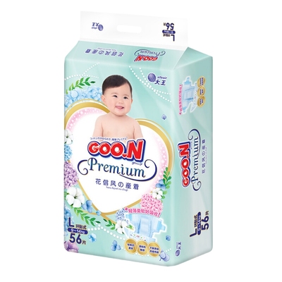 Goo.n/大王 花信风婴儿拉拉裤L-3XL 宝宝尿不湿片/轻薄透气纸尿裤