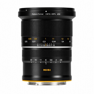 NiSi耐司16mm F2.8超广角镜头中画幅相机镜头哈苏XCD 富士GFX