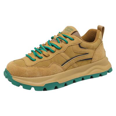 骆驼动感厚底增高运动德训鞋男秋