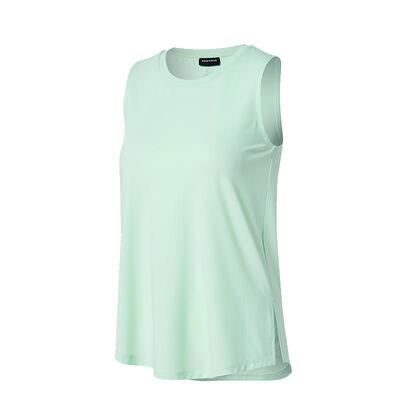 女下摆侧开叉宽松凉感无袖背心