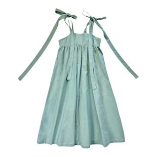 TOUKIDS女童海边度假夏连衣裙公主潮童装洋气时髦奶油风沙滩裙子