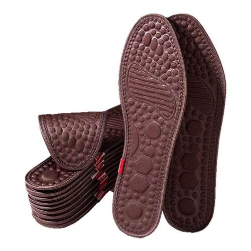 鞋垫男吸汗防臭艾草除臭鞋垫女吸汗透气软底舒适夏天网眼运动鞋垫