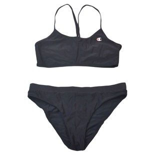 新款美国运动品牌黑色比基尼分体泳衣时尚bikini泳装女款