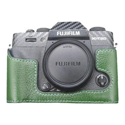 富士微单真皮保护套底座相机包