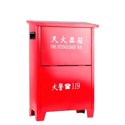 干粉灭火器箱2只装套装4kg加厚