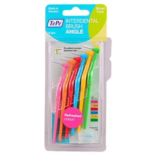 瑞典进口TePe牙缝刷成人L型长柄极细正畸专用牙周炎间隙官方正品