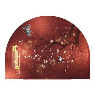 轻奢半圆地垫2025新款红色开运门垫防滑耐脏蹭土垫入户门进门地毯