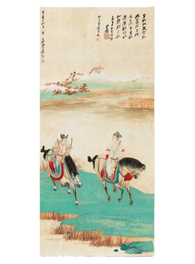 高清艺术喷绘画芯宣纸绢布卷轴画