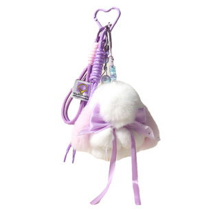 YILIYA可爱真獭兔毛小兔子毛绒公仔包包挂件书包挂饰玩偶闺蜜礼物