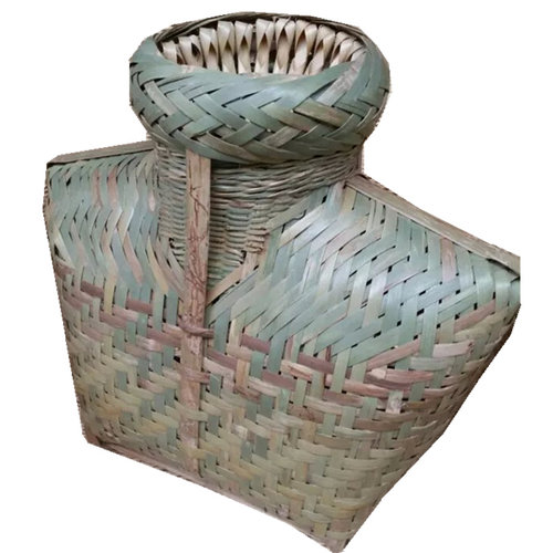 捕虾笼捕蟹笼渔具捕鱼笼笆篓竹背篓竹编鱼篓竹收纳筐装饰演出道具