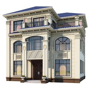 新农村自建房别墅定制设计建筑施工图纸一二三层半房屋设计效果图