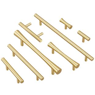铜匠师拉手柜门抽屉橱柜子黄铜手柄现代简约衣柜子门把手黄铜拉手