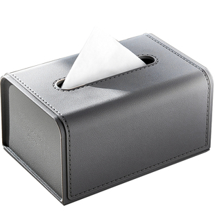 纸巾盒抽纸盒客厅高档轻奢风创意餐巾纸盒子家用茶几收纳盒多功能