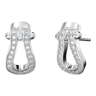 BENSHENG马蹄扣耳钉女u型shining法式轻奢简约小众设计饰品耳饰