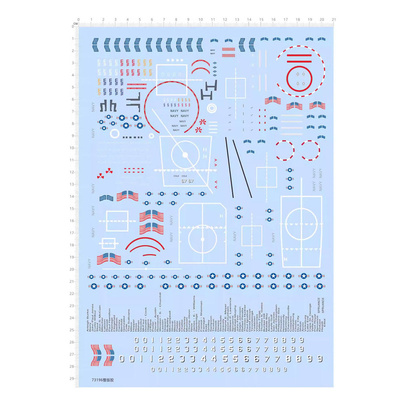 1/350 企业肯尼迪福特布什号美国航空母舰比例模型水转印贴 73196