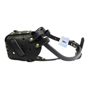 牛皮狗狗嘴套中大型犬马犬杜宾东德牧撞击口笼防咬人口罩训犬实战