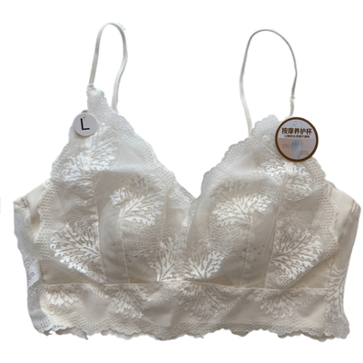 法式蕾丝性感美背兔耳朵超薄杯