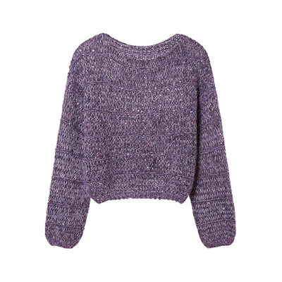 VIEA.ING薇迎商场同款紫色毛衣