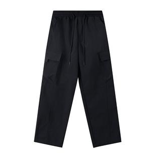 回力工装裤男秋冬2025新款直筒加厚加绒冲锋休闲裤子男伞兵登山裤