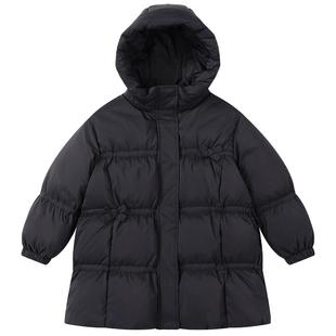 笛莎官方童装女童羽绒服加厚秋冬季新款大童女孩儿童洋气中长外套